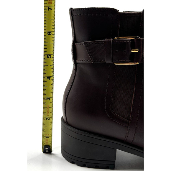 Cole Haan Catherine Waterproof Bootie Dark Brown Leather Womens Size 7B New $290 - Picture 9 of 13